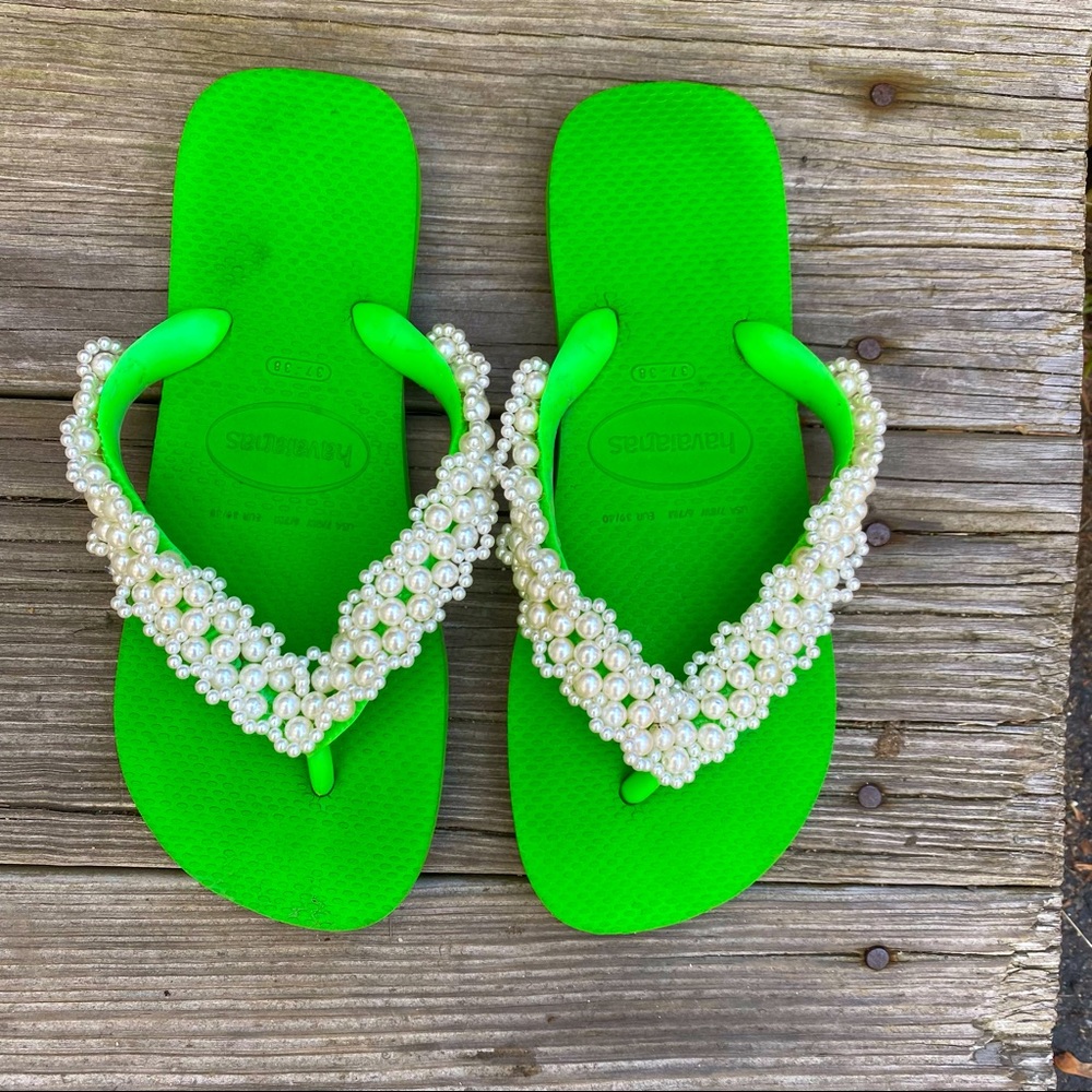 Green pearl Havaianas Flip Flops